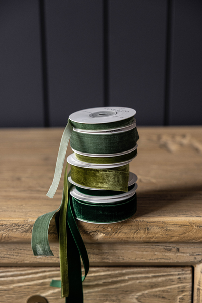 Forest Green Velvet Ribbon 180"