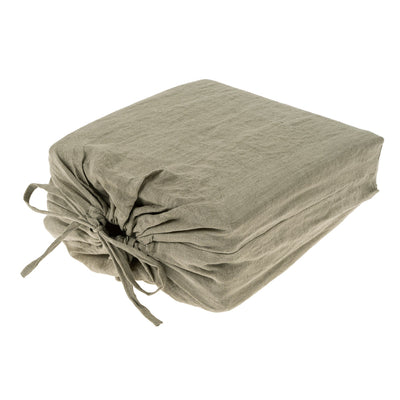 Lina Linen Duvet Set, Sand - KING