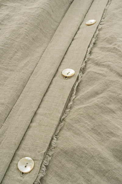 Lina Linen Duvet Set, Sand - KING