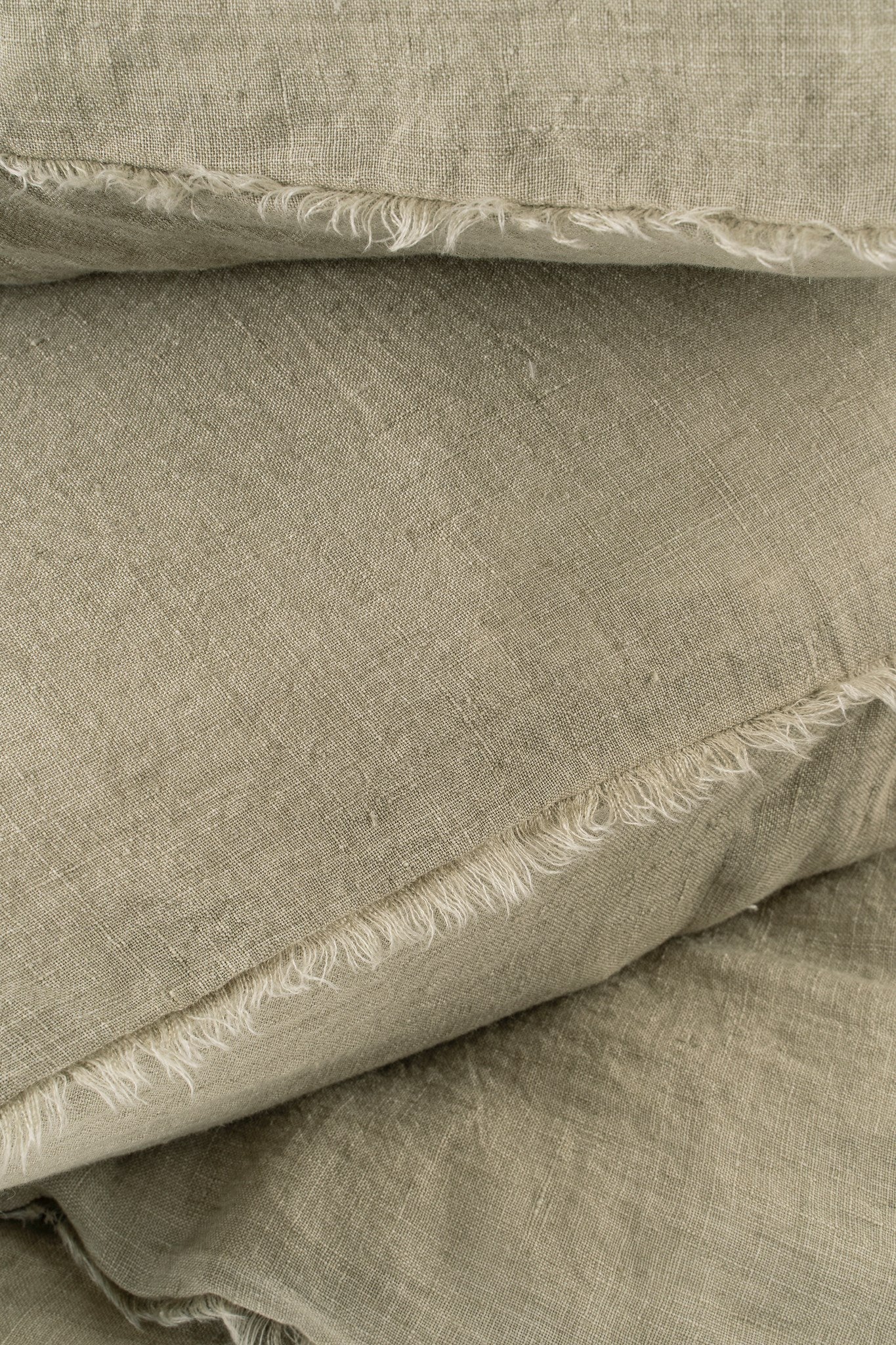 Lina Linen Duvet Set, Sand - KING