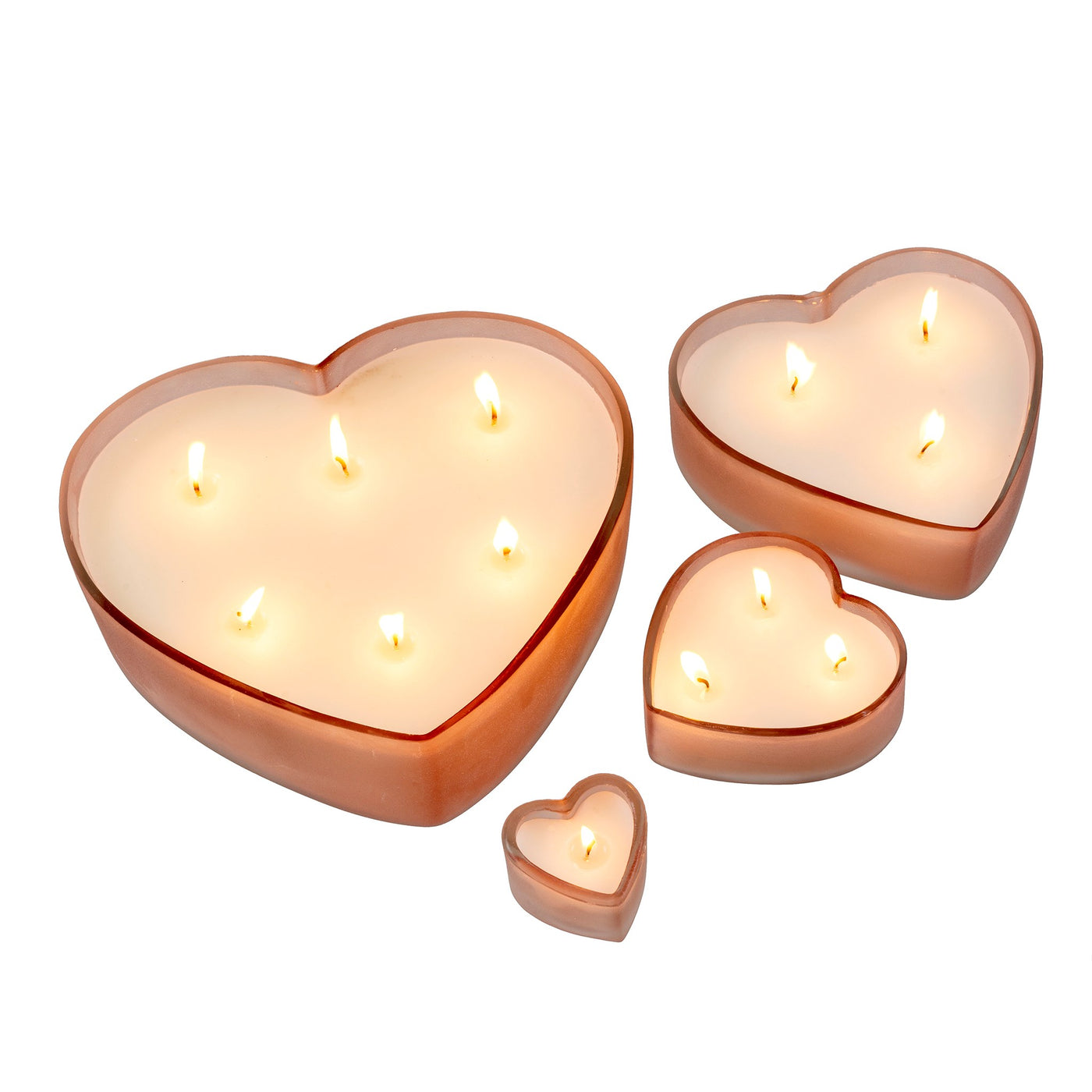 Sweetheart Candle L, Blush - Orange Blossom