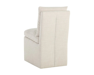 Glenrose Wheeled Dining Chair - Effie Linen