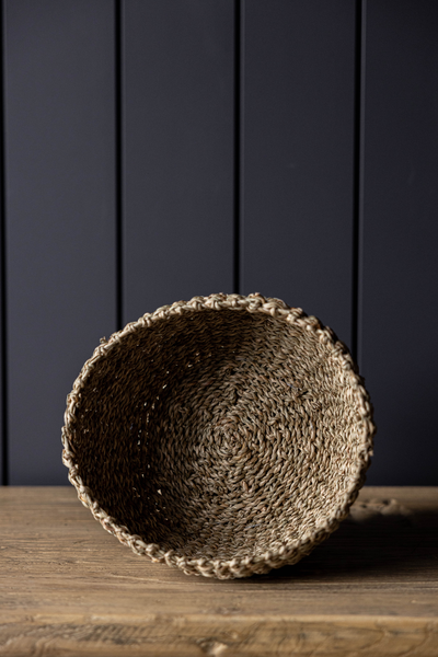 Woven Seagrass Bowl - L
