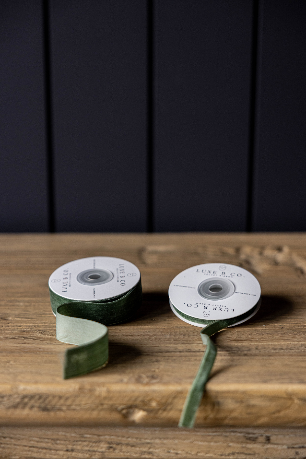 Forest Green Velvet Ribbon 180"