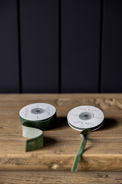 Forest Green Velvet Ribbon 180"