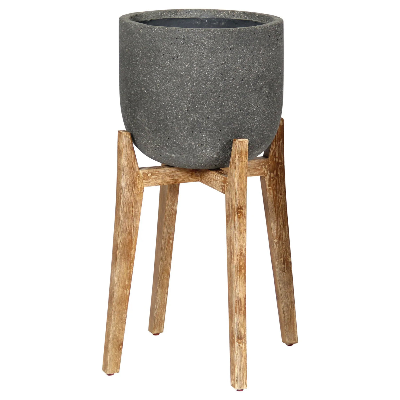 Round Patio Standing Pot (LG) - Grey Stone