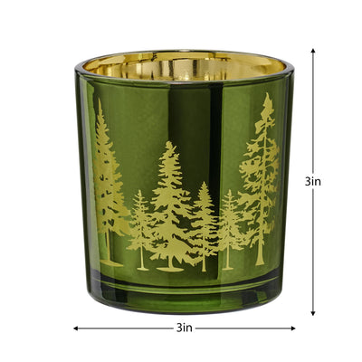 Pine Ridge Silhouette Green/Gold 3pc Gift Set 3x3"