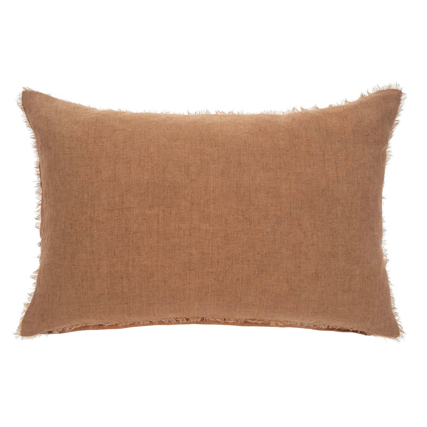 16x24 Lina Linen Pillow Terracotta
