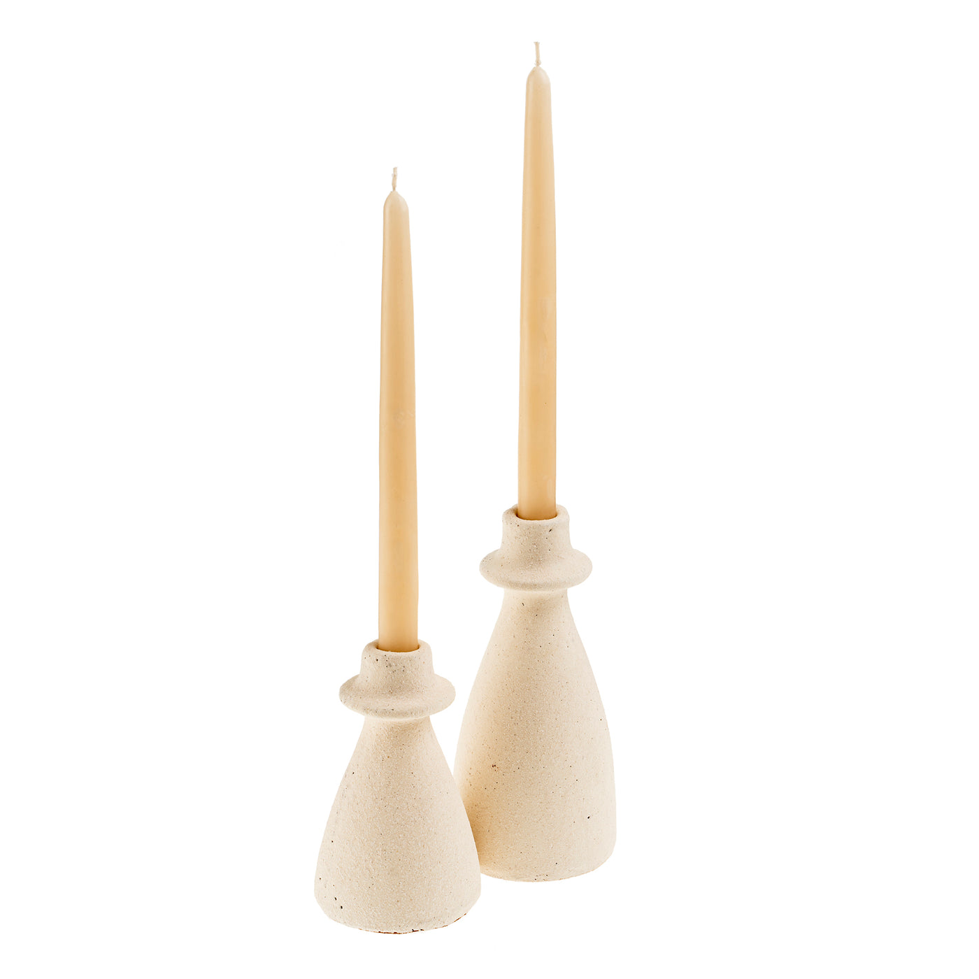 Arta Terracotta Candle Holder L, White