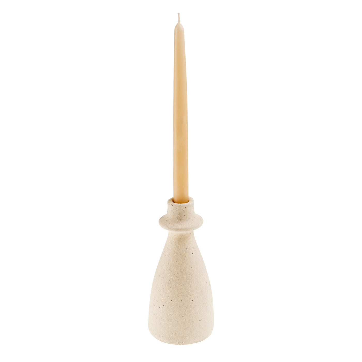 Arta Terracotta Candle Holder L, White