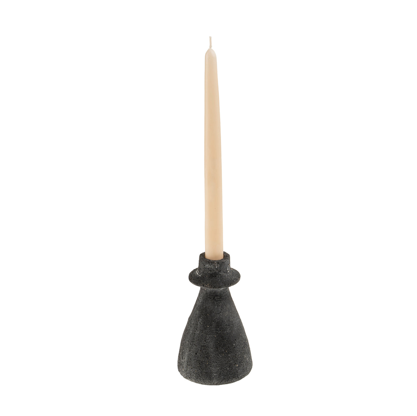 Arta Terracotta Candle Holder S, Black