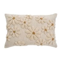 Tufted Daisy Pillow 16x24