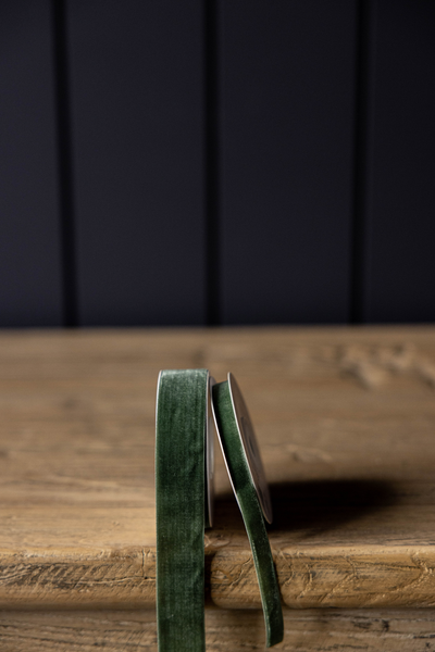 Forest Green Velvet Ribbon 180"