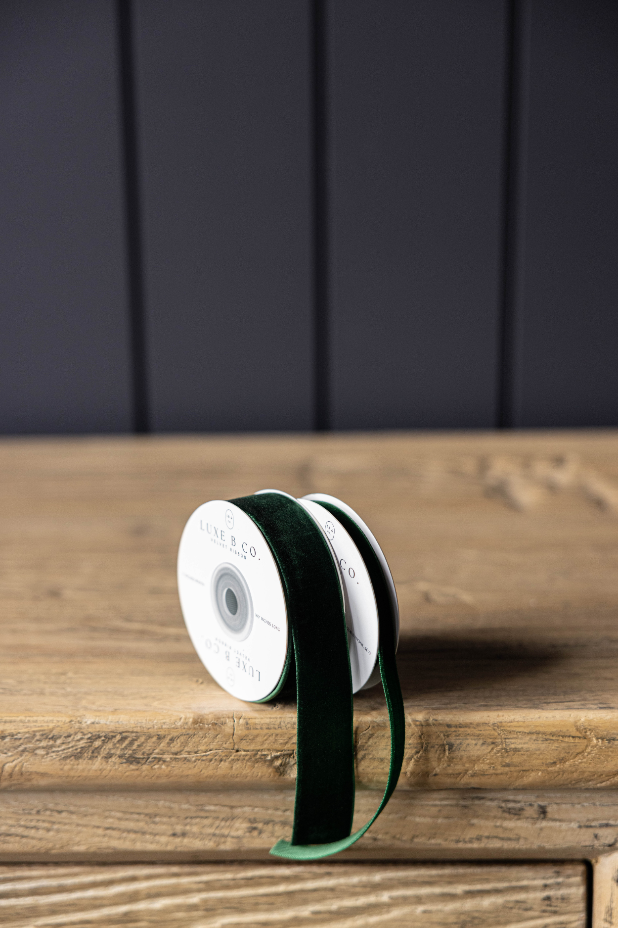 Ribbon Emerald Green Velvet Holiday Decor