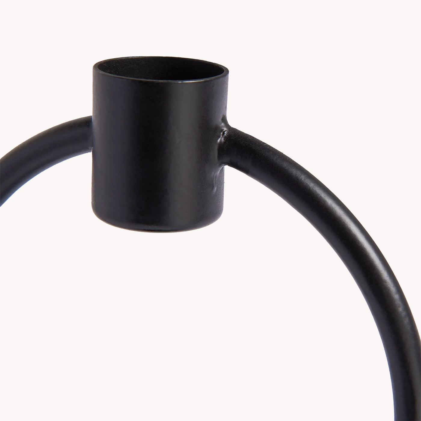 Circle Candle Holder - Black