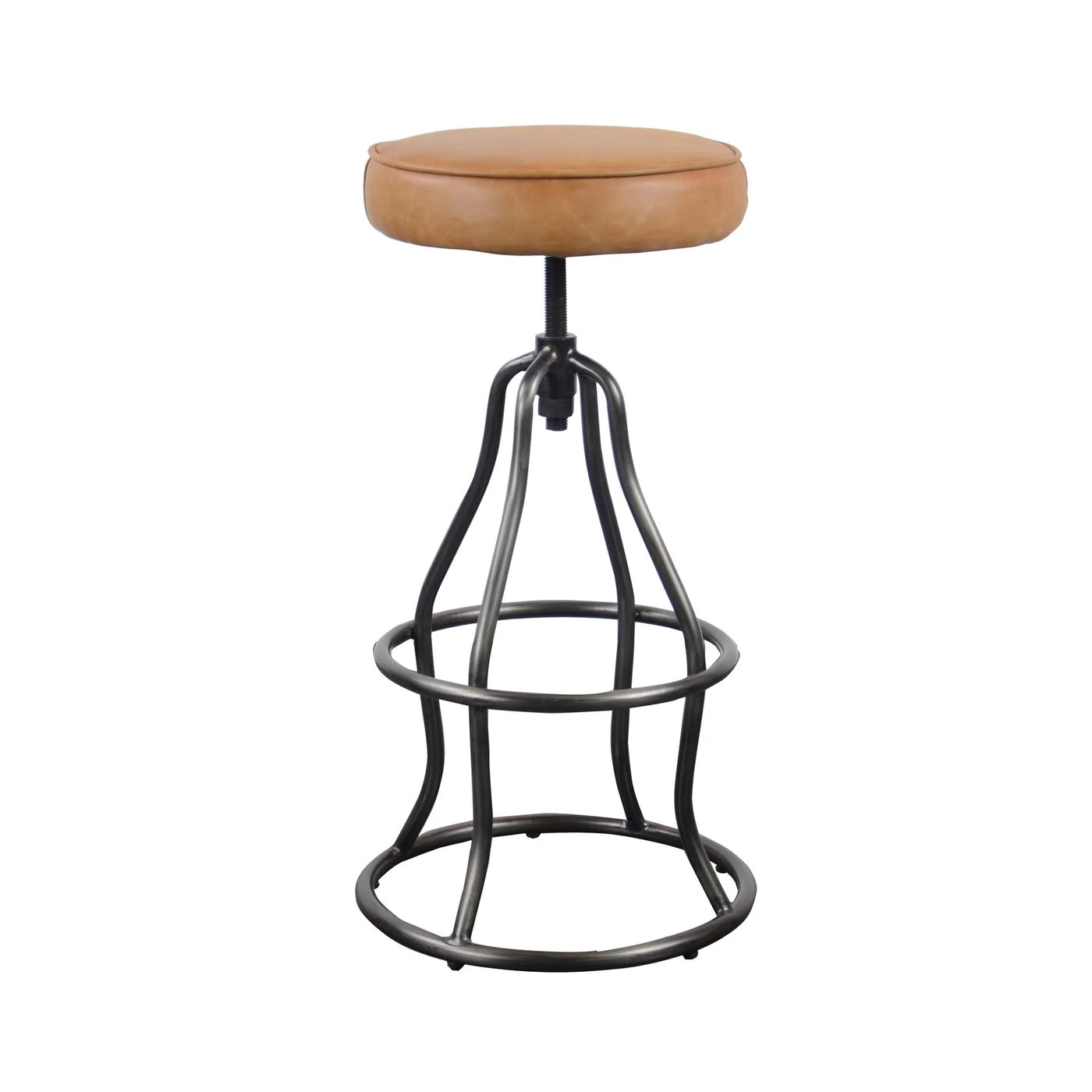 BOWIE BAR STOOL - COGNAC LEATHER