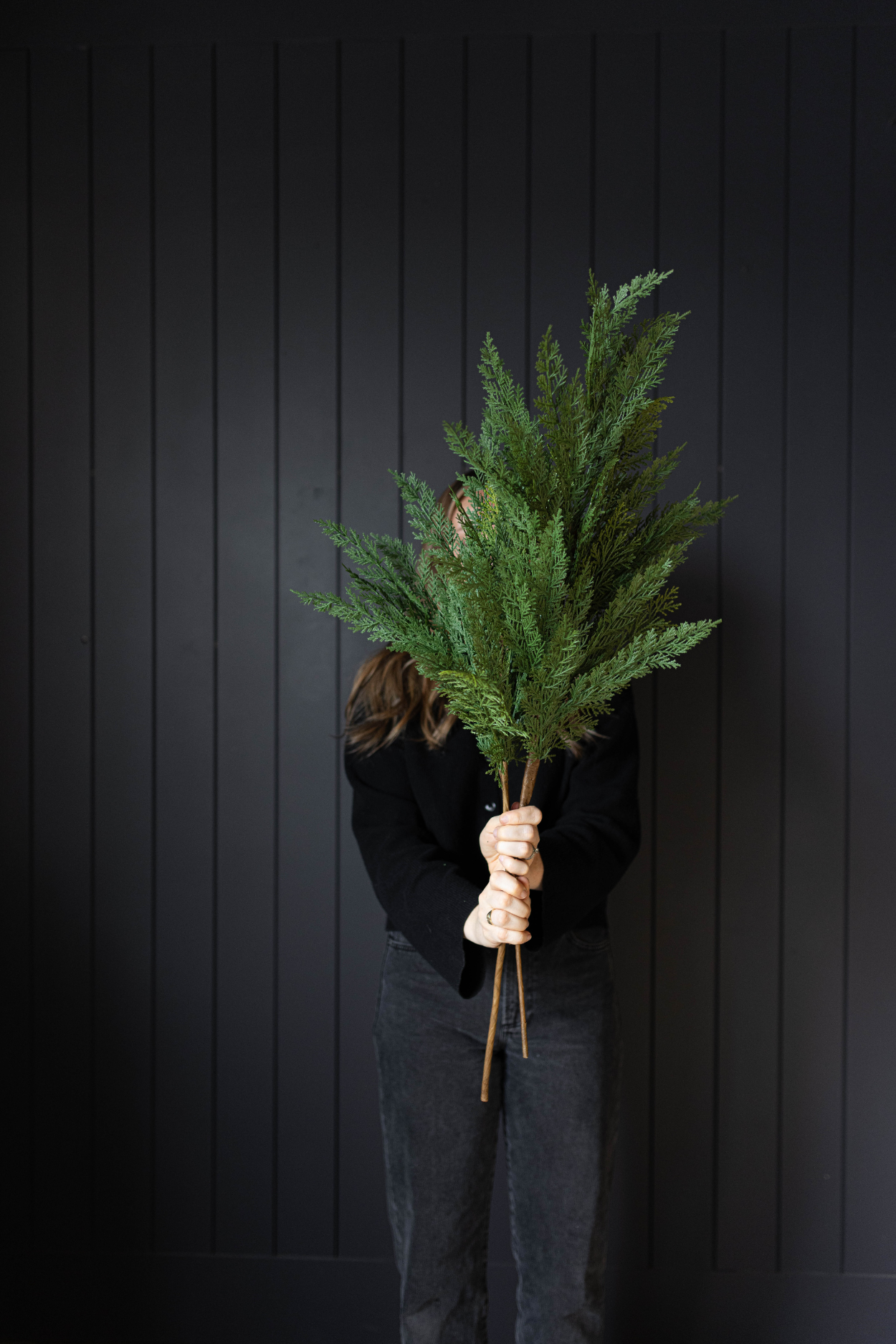 Cypress Leaf Real Touch Stem 22"