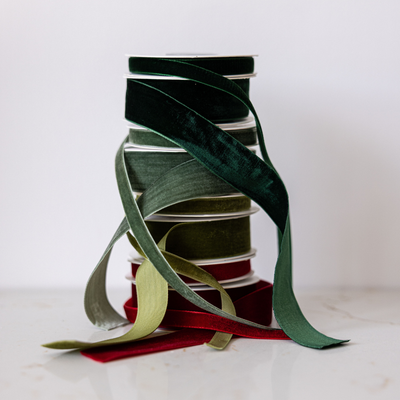 Forest Green Velvet Ribbon 180"