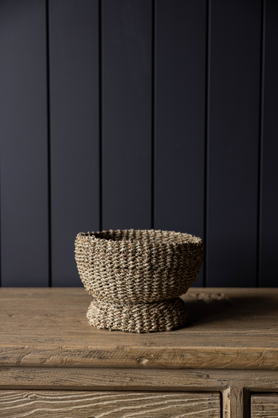 Woven Seagrass Bowl - L