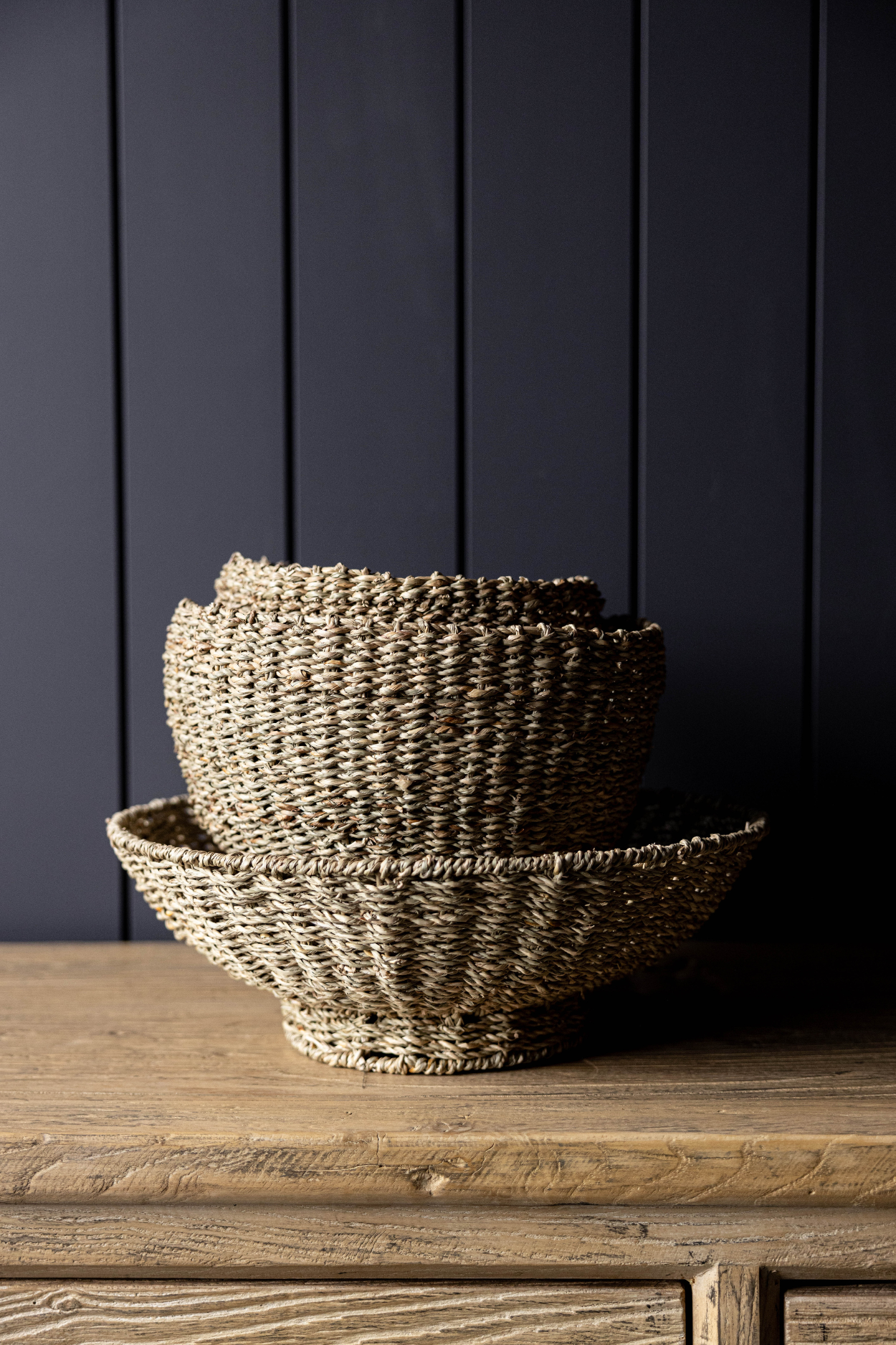 Woven Seagrass Bowl - L
