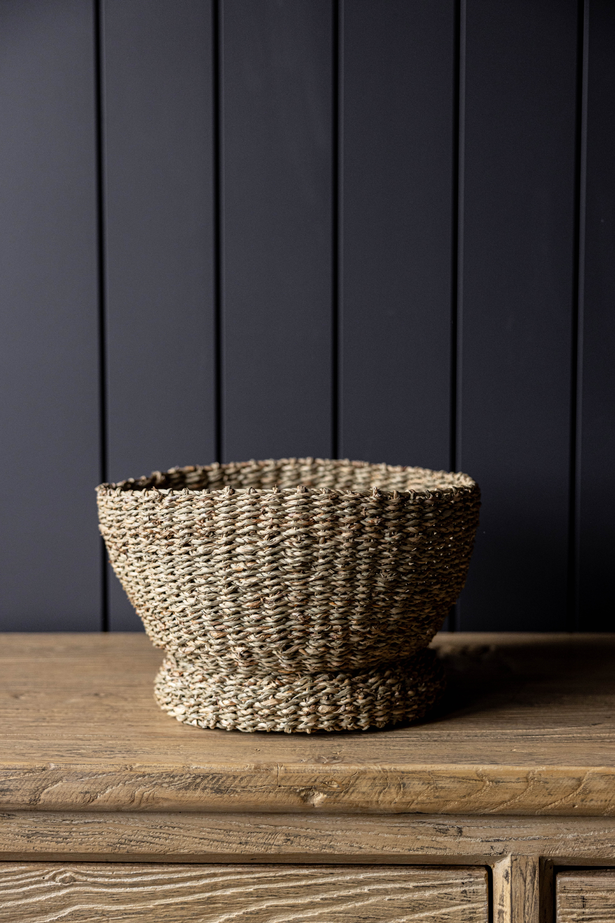 Woven Seagrass Bowl - L