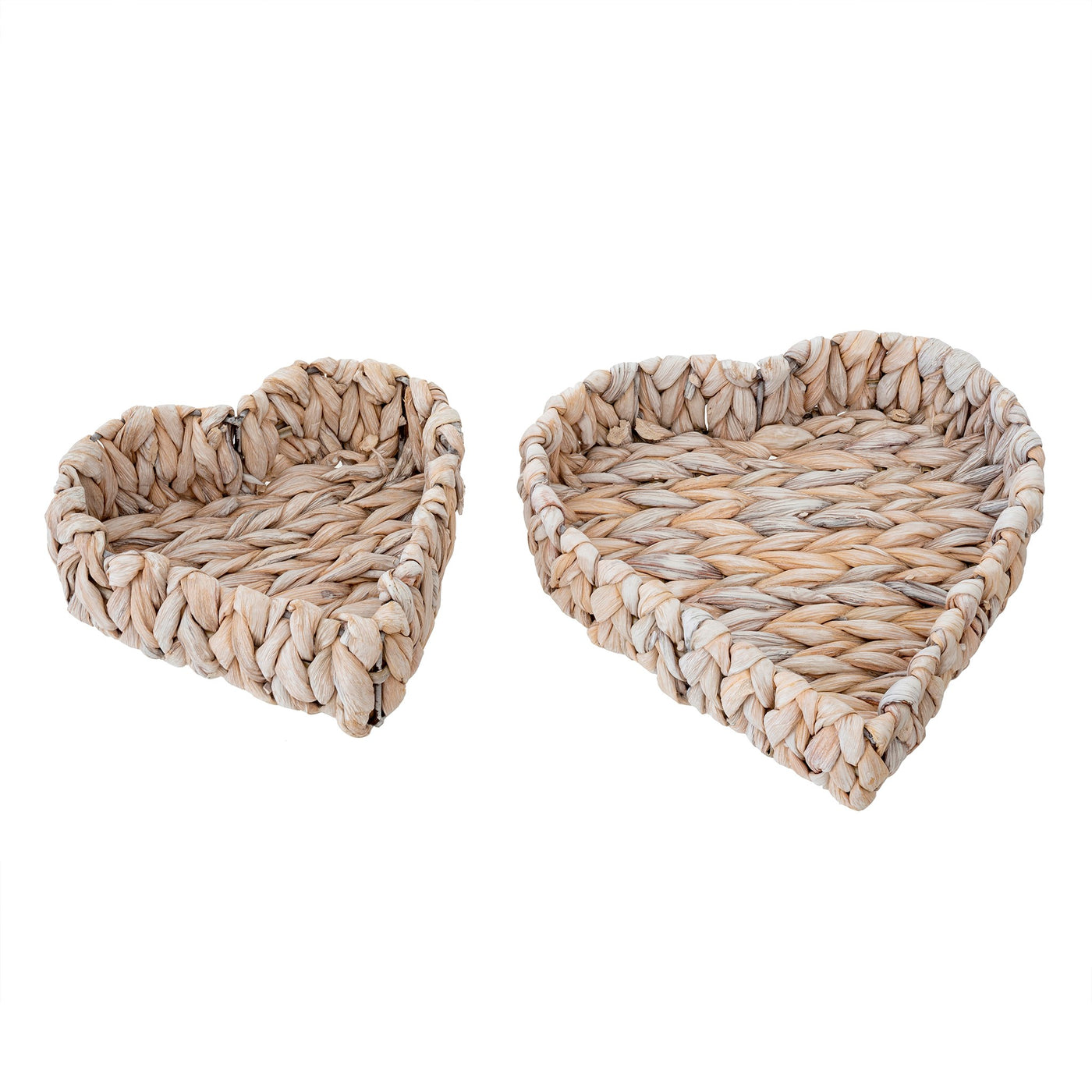 Heart Basket Large - Whitewash