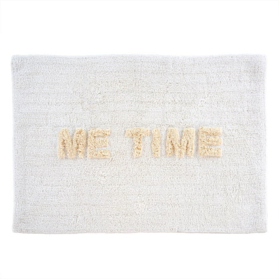 Bath Mat - ME TIME White/Pink