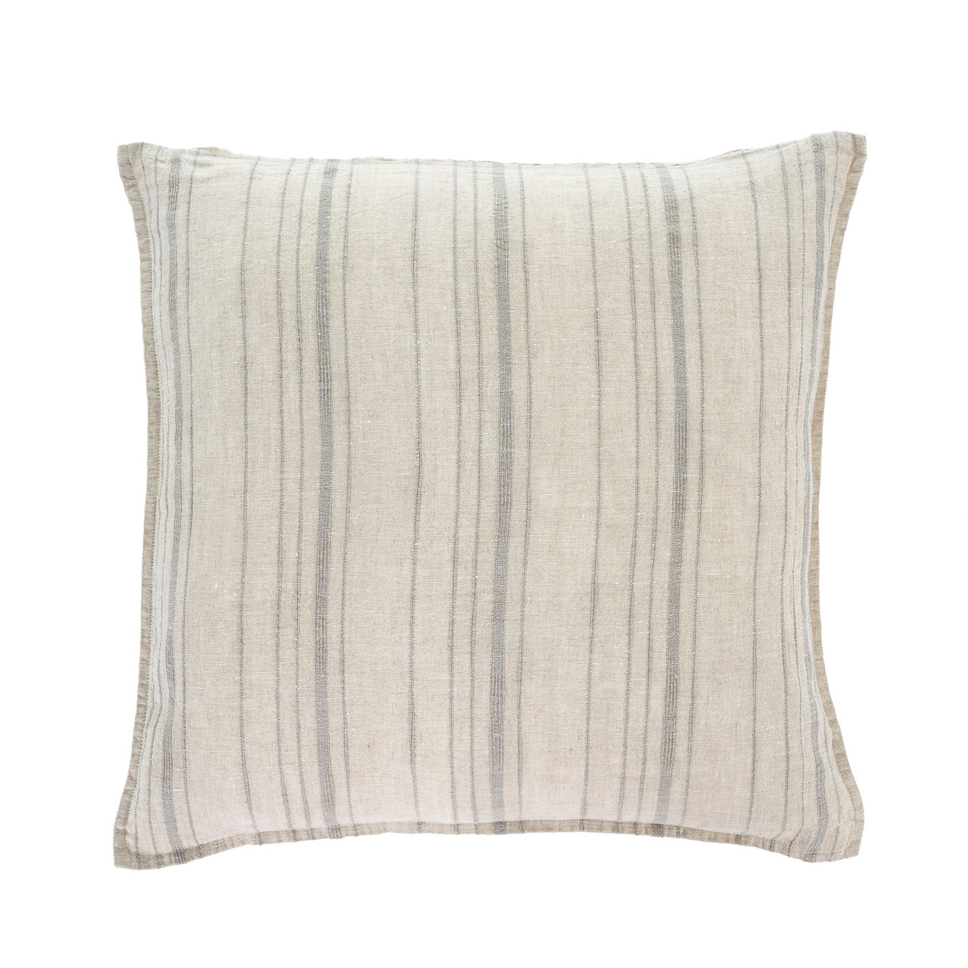 Luca Linen Pillow -Light Grey Stripe