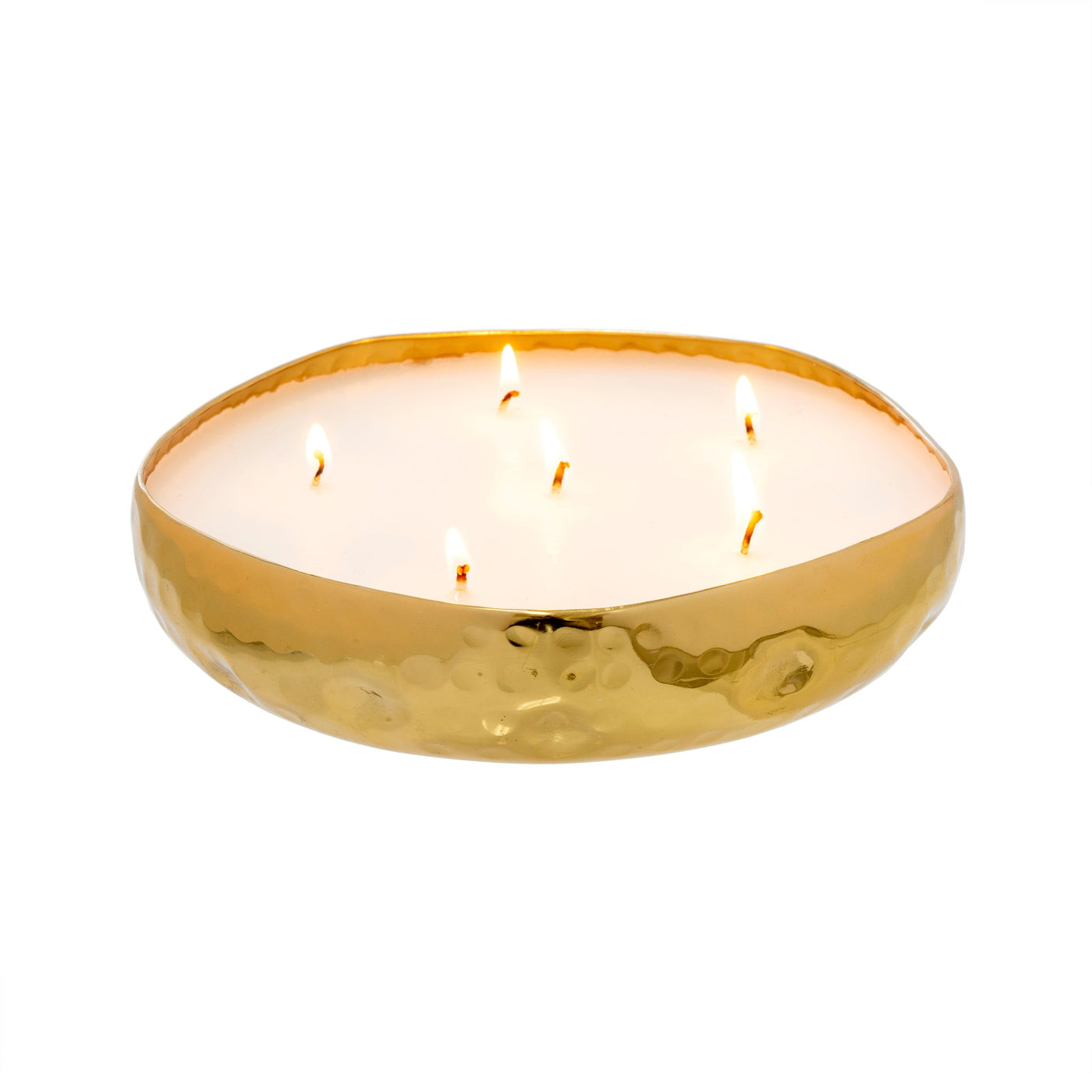 Multi Flame Candle - Gold - Orange Blossom