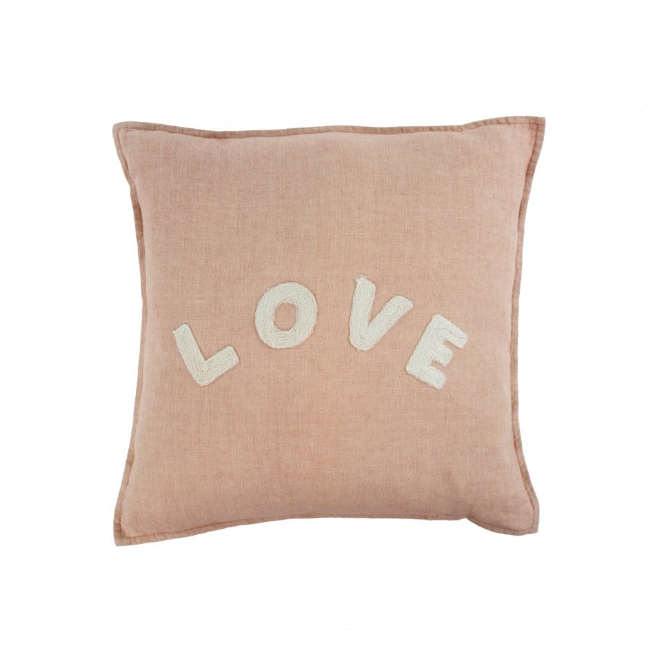 Love Pillow - Blush Linen