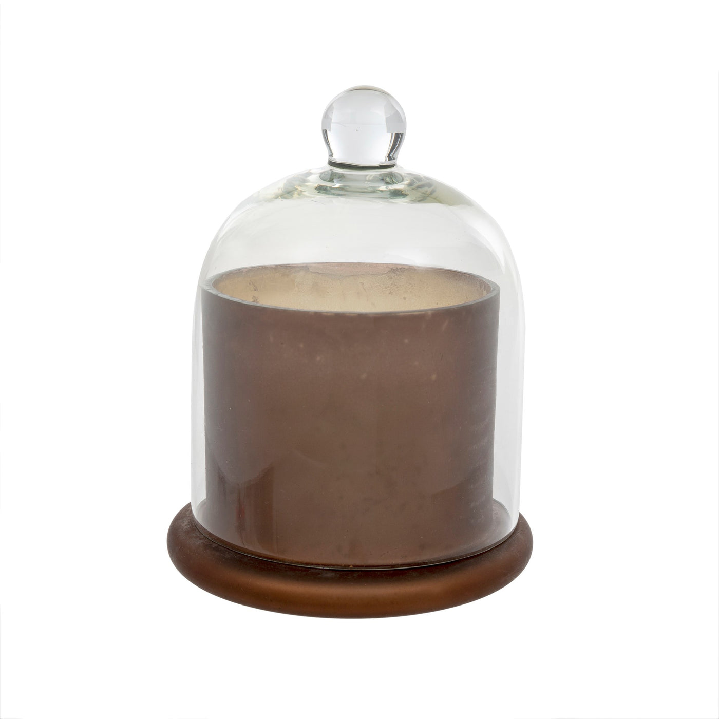 Cloche Candle L, Frosted Mocha - Oud Gold