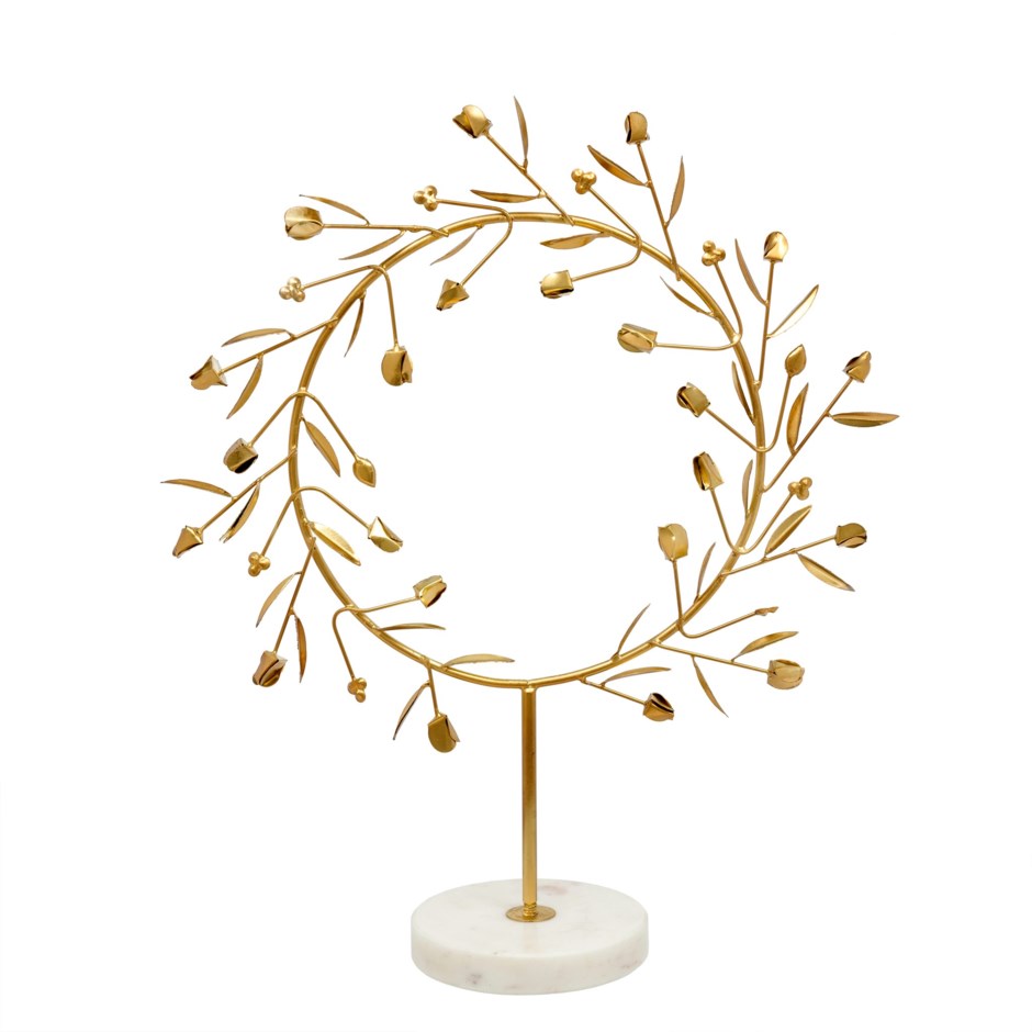 Athenos Wreath - Gold & Marble