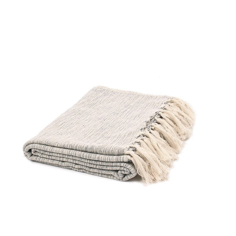 Slub Cotton Throw - Grey