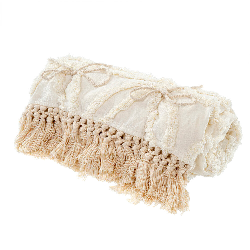 Lola Tufted Throw - Ivory