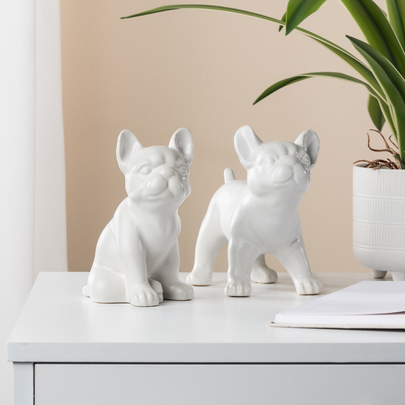 Frenchie Sitting 6" Ceramic Sculpture