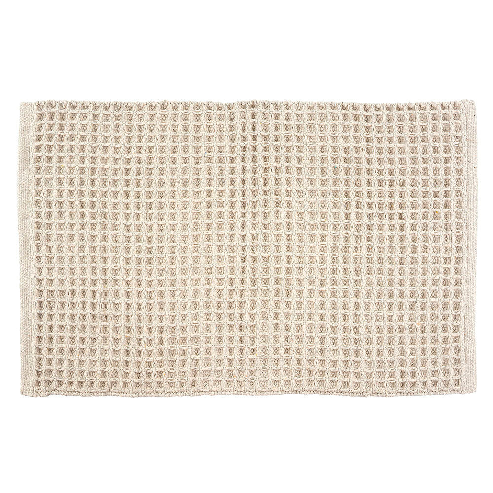 Waffle Weave Bath Mat - Taupe