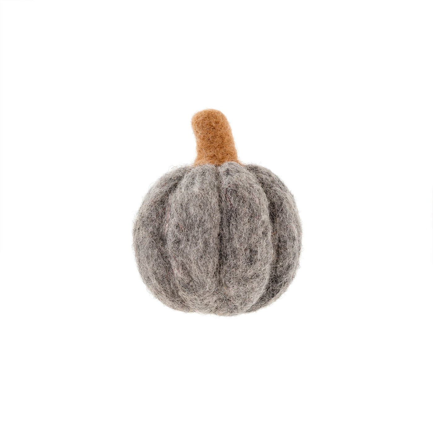 Fair Trade Felt Pumpkin - Grey