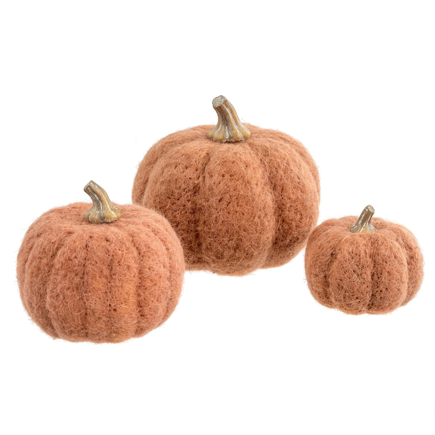 Felt Pumpkin Terracotta - LG