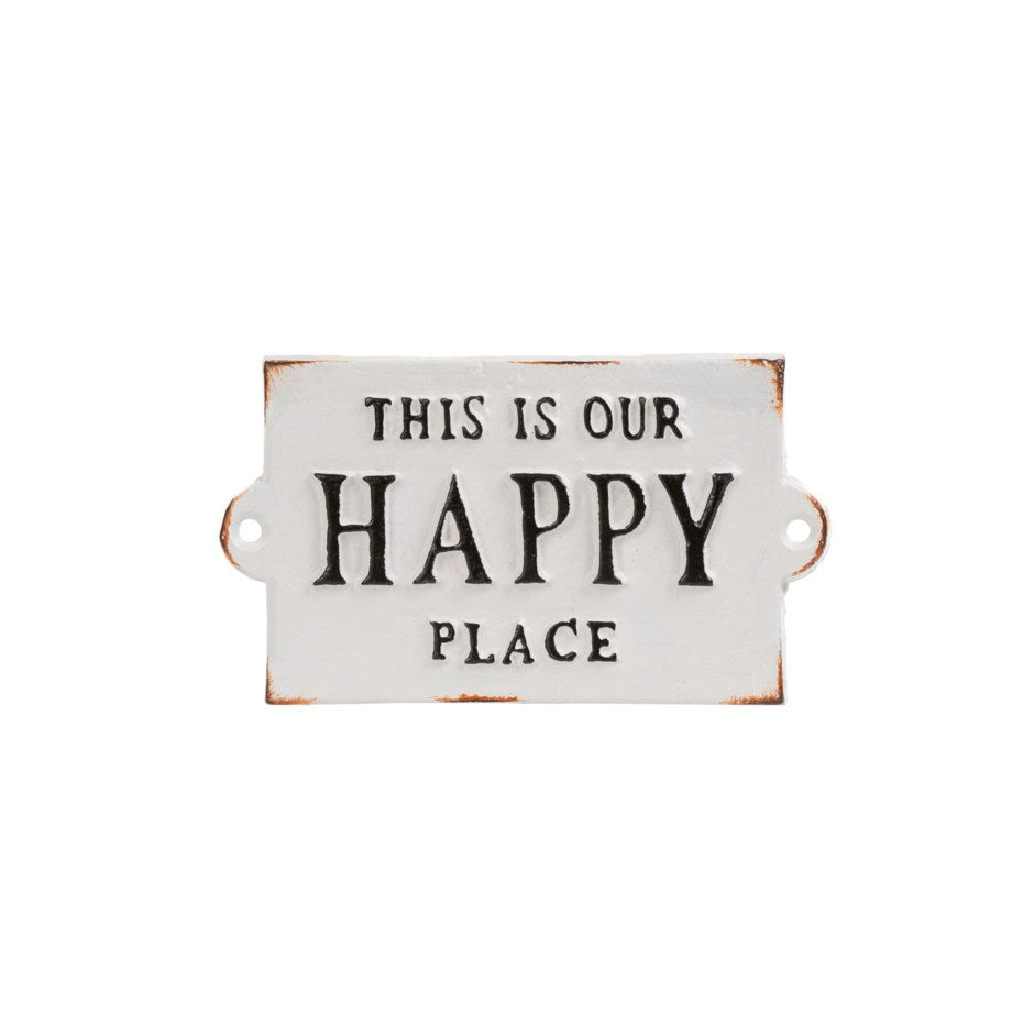 Our Happy Place Sign - Small