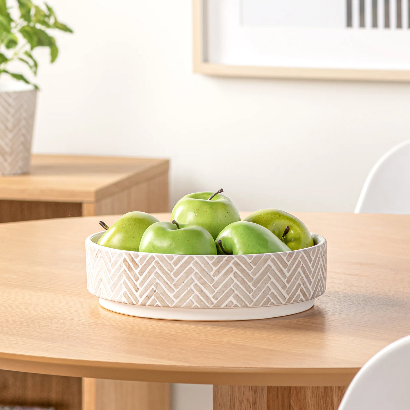 Bergen Herringbone Ceramic Bowl