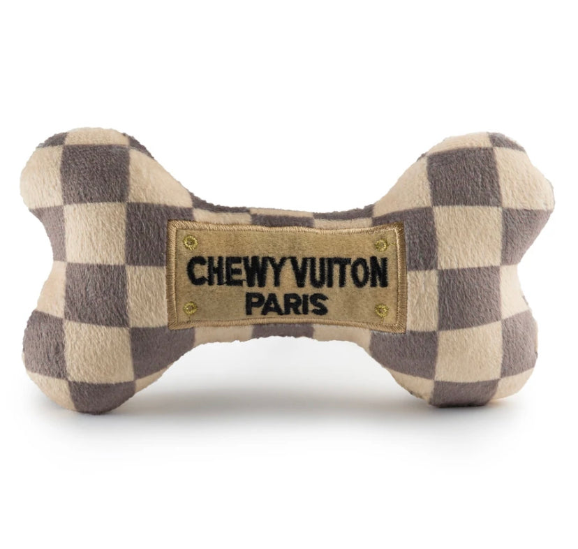 Plush Dog Toy - Chewy Vuiton Bone, LG