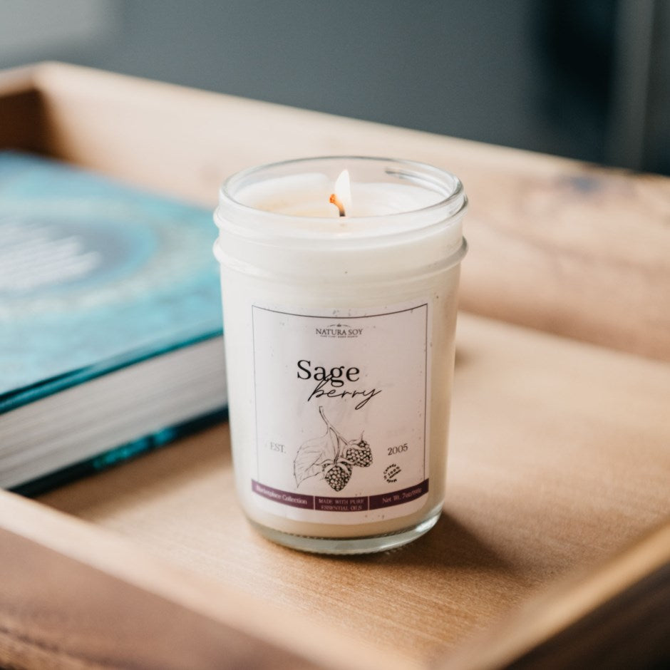 Natura Soy Candle - SAGE BERRY