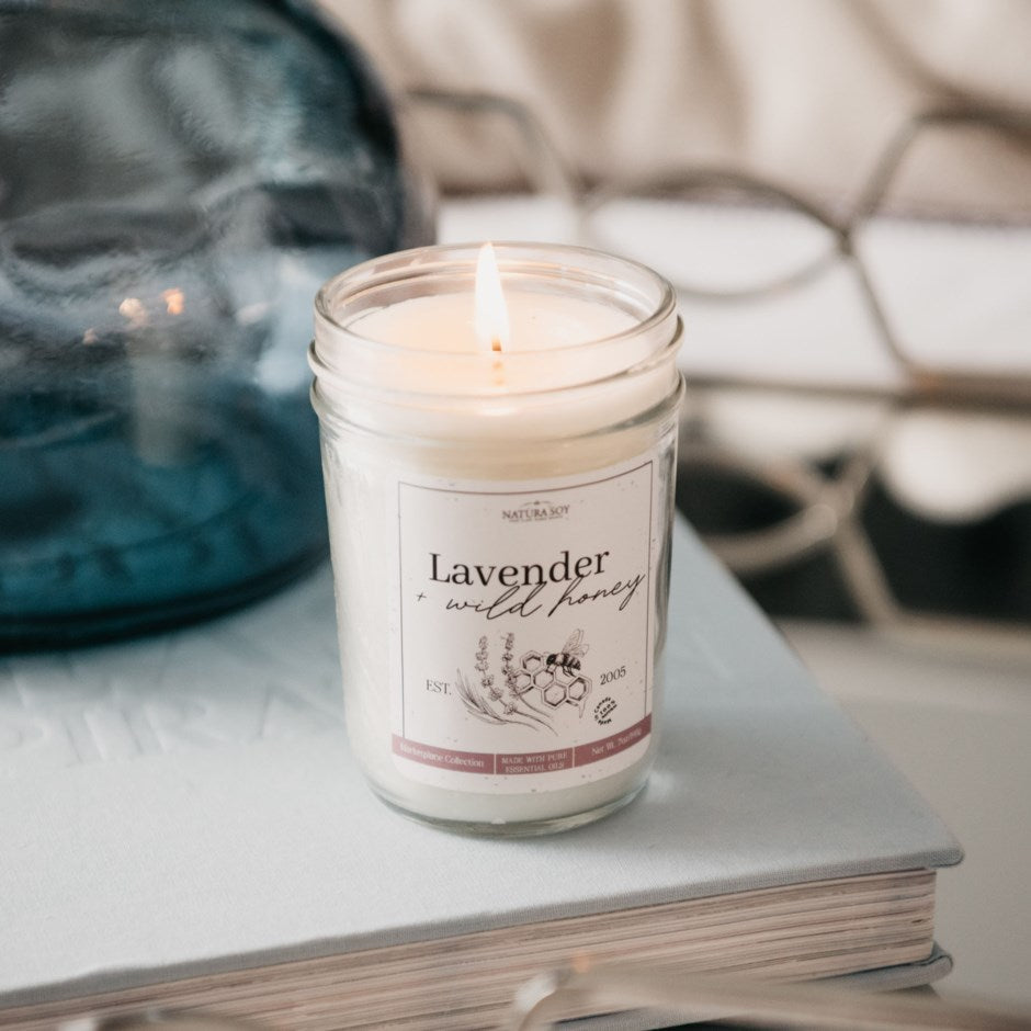 Natura Soy Candle - LAVENDER + WILD HONEY