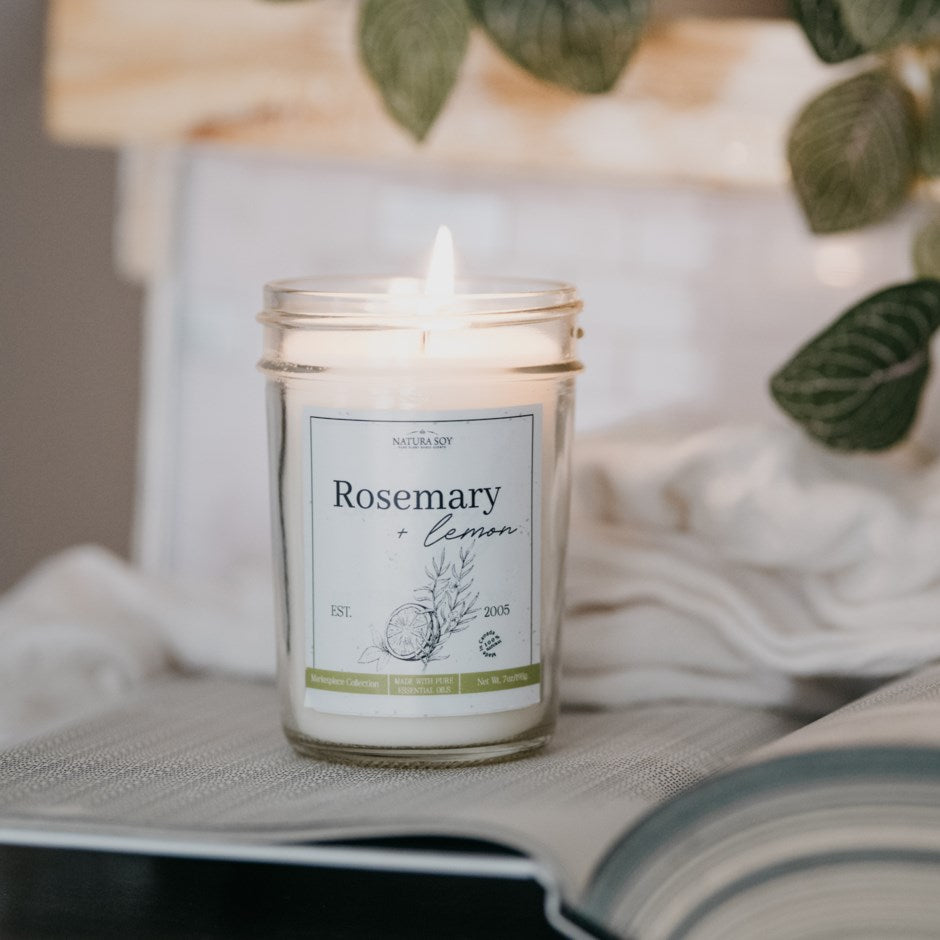 Natura Soy Candle - ROSEMARY LEMON