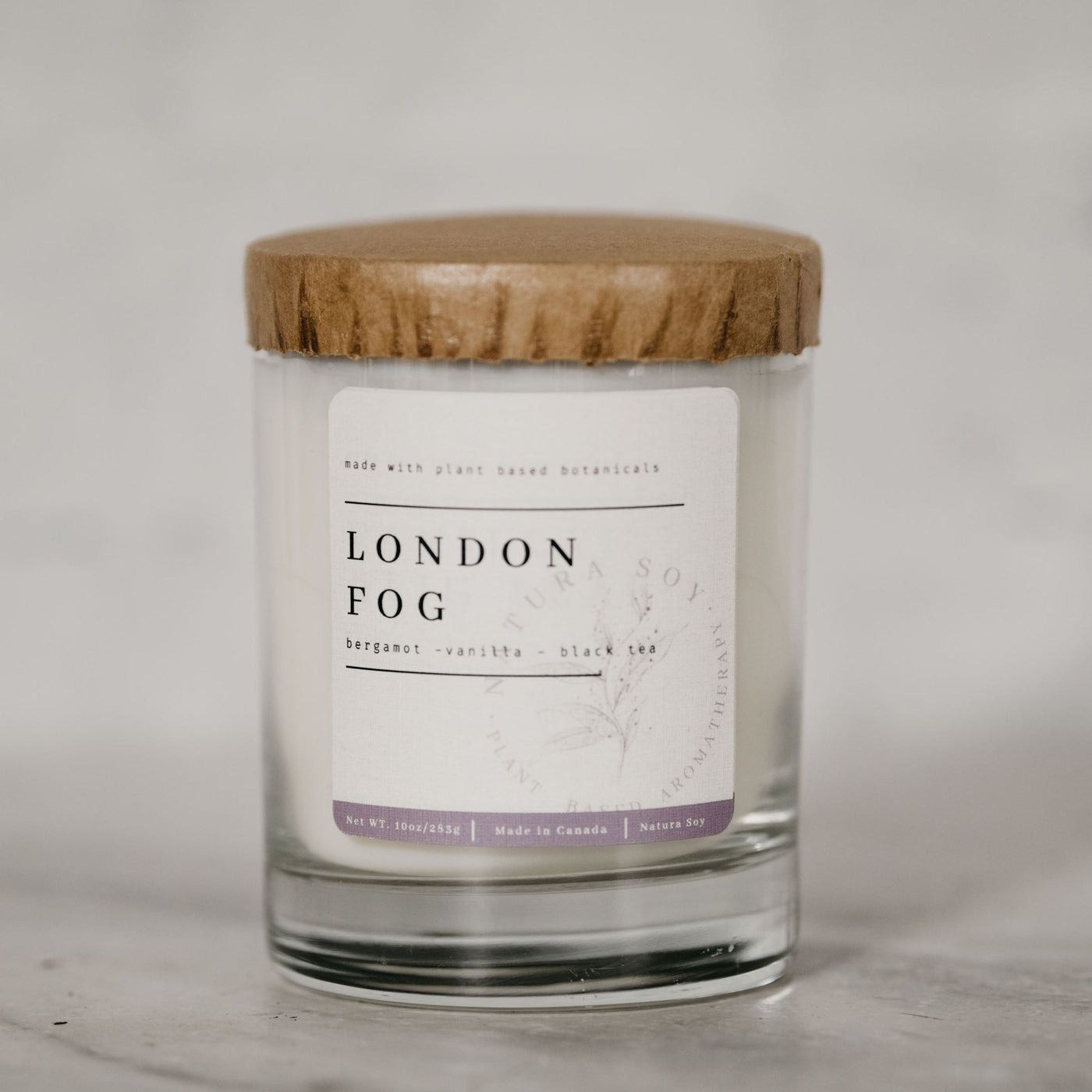 Natura Soy Candle - LONDON FOG 10 oz