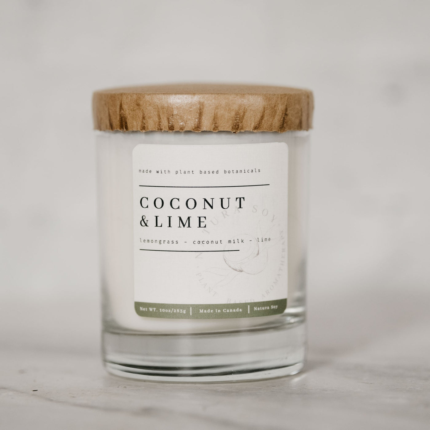 Natura Soy Candle - COCONUT LIME 10 oz
