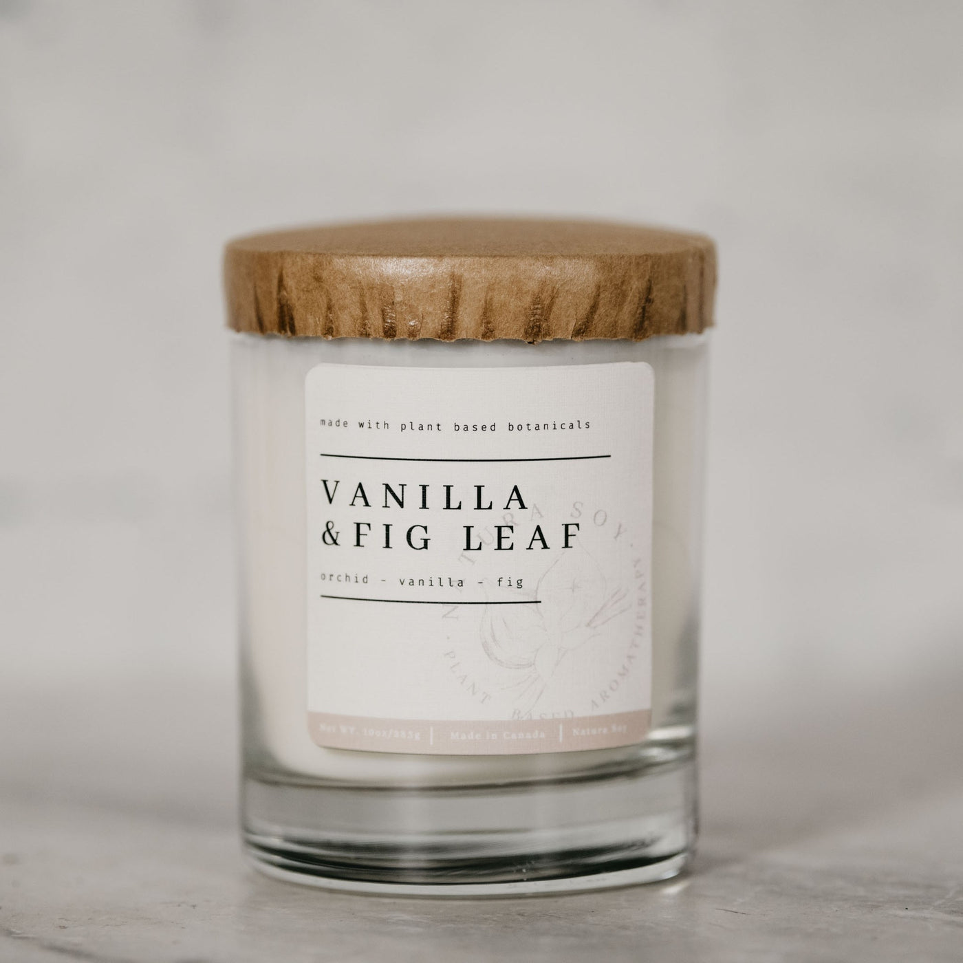 Natura Soy Candle - VANILLA FIG LEAF 10 oz