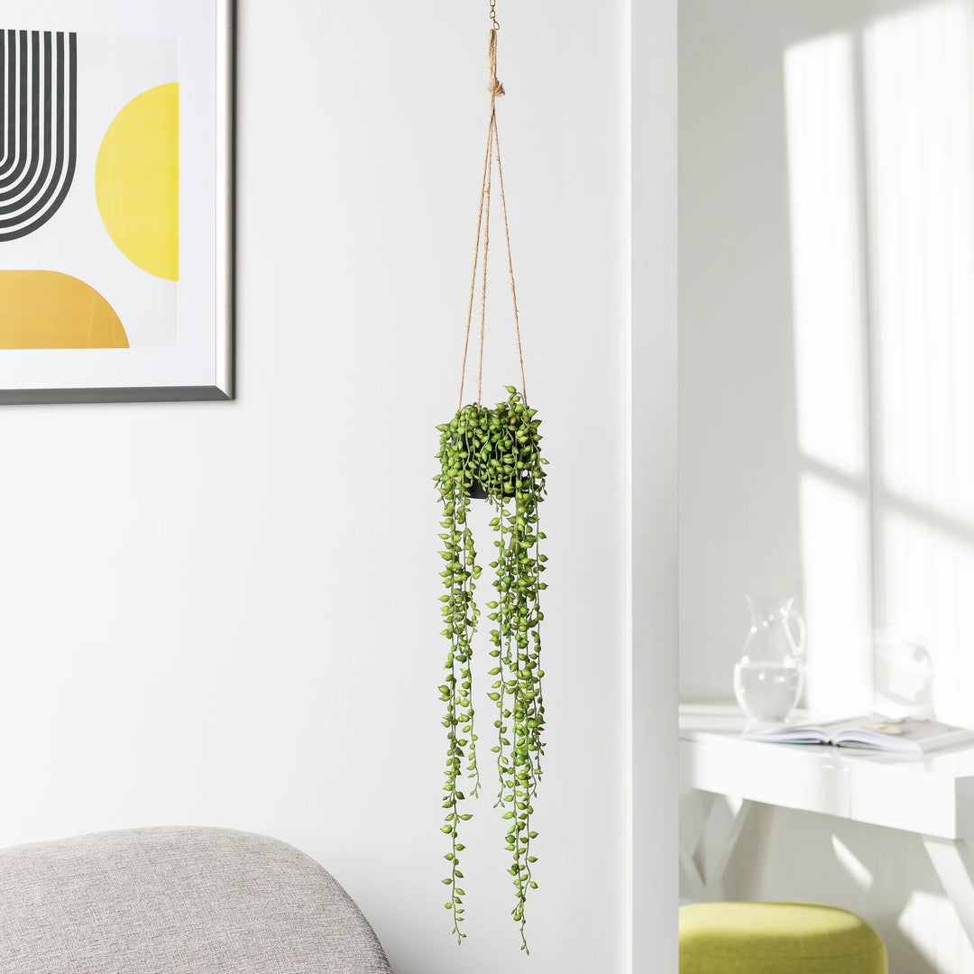 faux string of pearls hanging plant String of Pearls Succulent – Modern Cottage Co