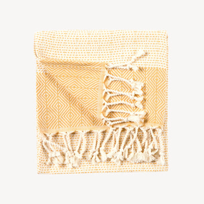 Lined Diamond Hand Towel