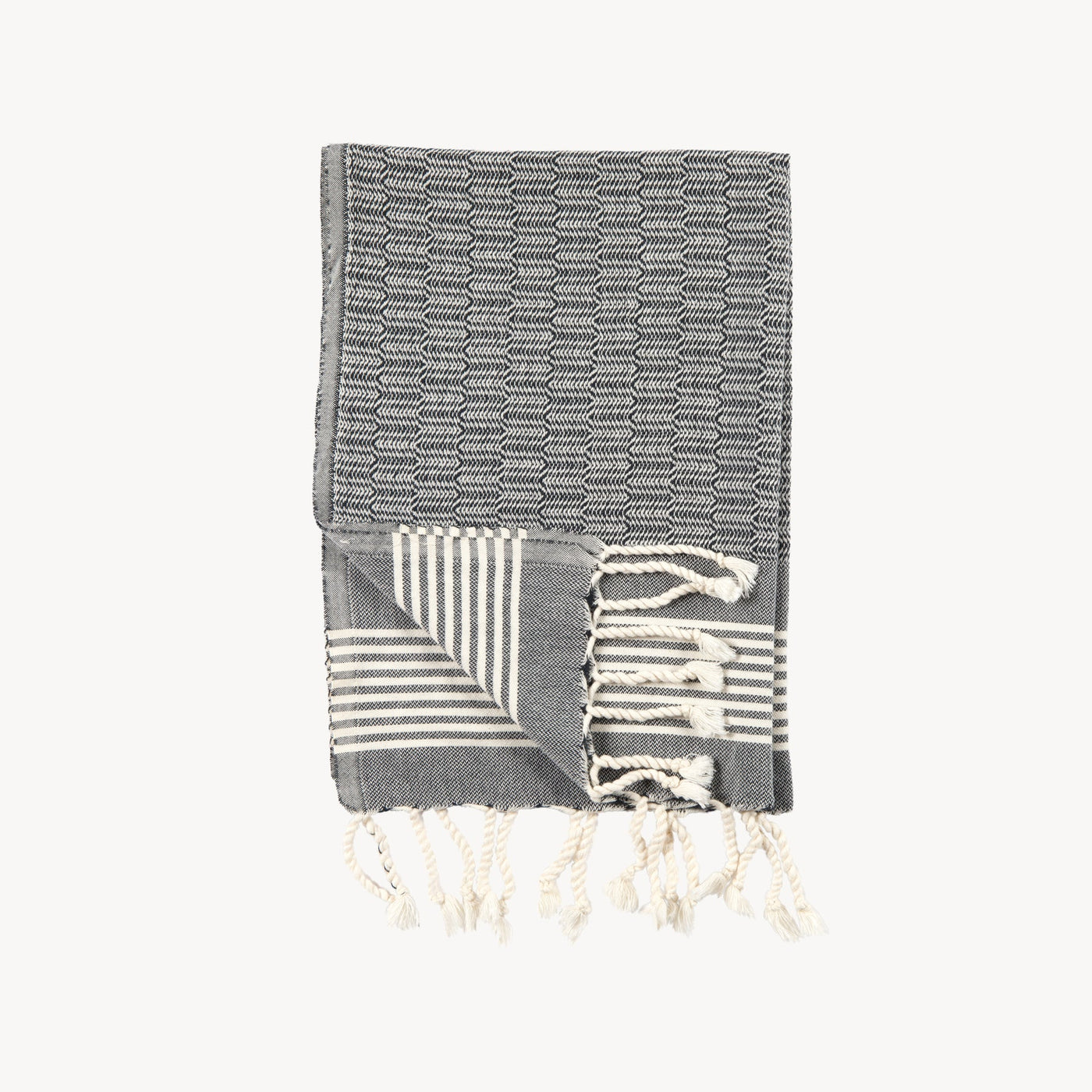 Hand Towel - Textured Black